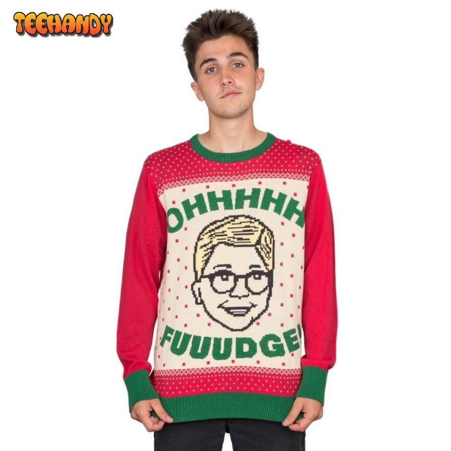 a christmas story ohhhhh uuudge ralphie for unisex ugly christmas sweater e5oxr