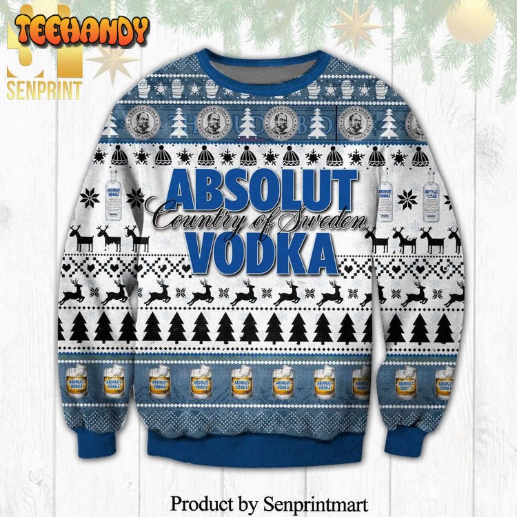 absolut vodka country of sweden knitted ugly christmas sweater 5lk8l