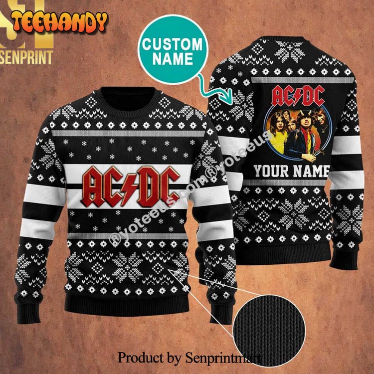 ac dc ugly christmas sweater gkz8s