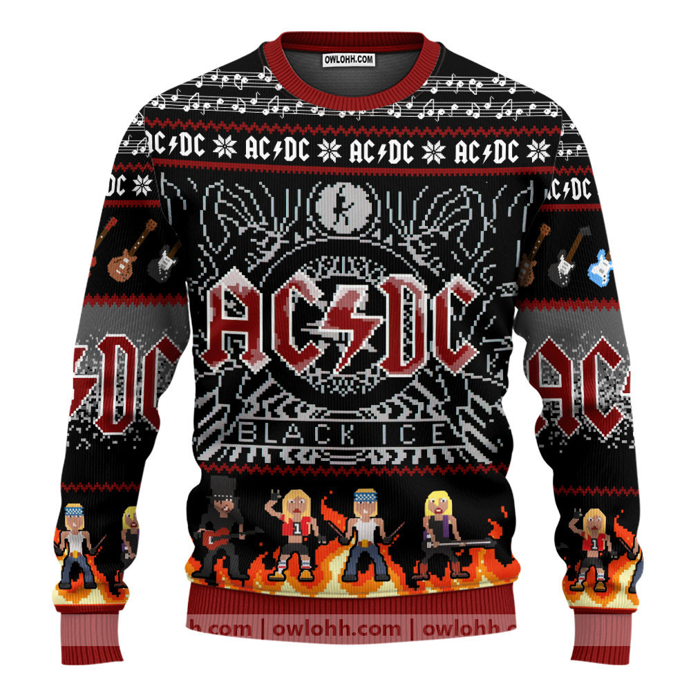 acdc rock band sweater ugly christmas sweaters owl ohh qu6lu