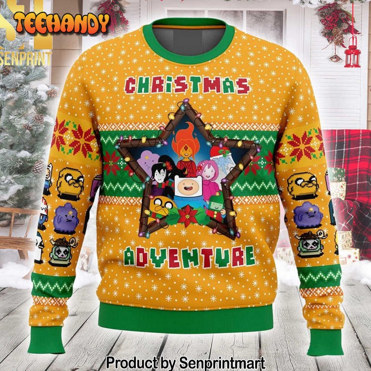 adventure time ugly christmas wool knitted sweater kc8v4