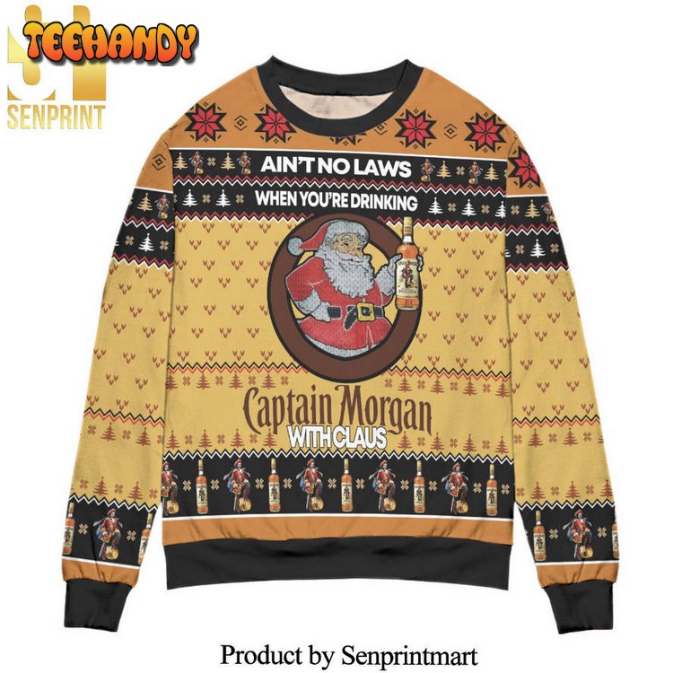 aint no laws when youre drinking captain morgan sweater ttlpl