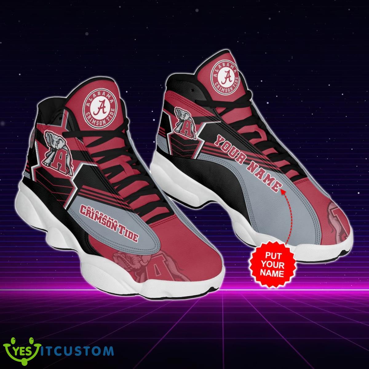 alabama crimson tide air jordan 13 sneakers custom name special gift for men and women