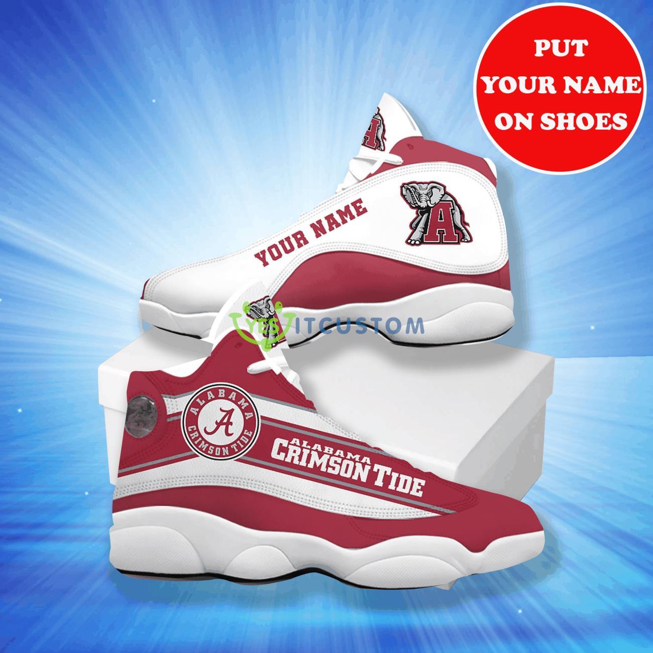 alabama crimson tide football team best custom name air jordan 13 shoes