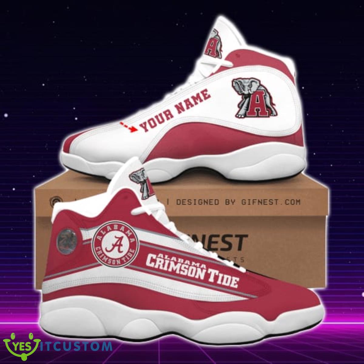 alabama crimson tide jordan 13 sneakers custom name best gift for men and women