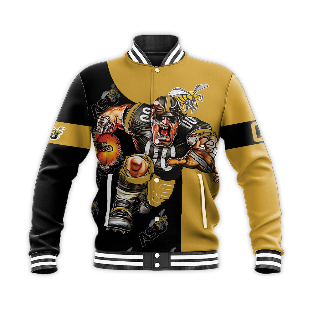 alabama state hornets baseball jacket button up zipper hooded all over print football go on gift for fans ncaa iytn0