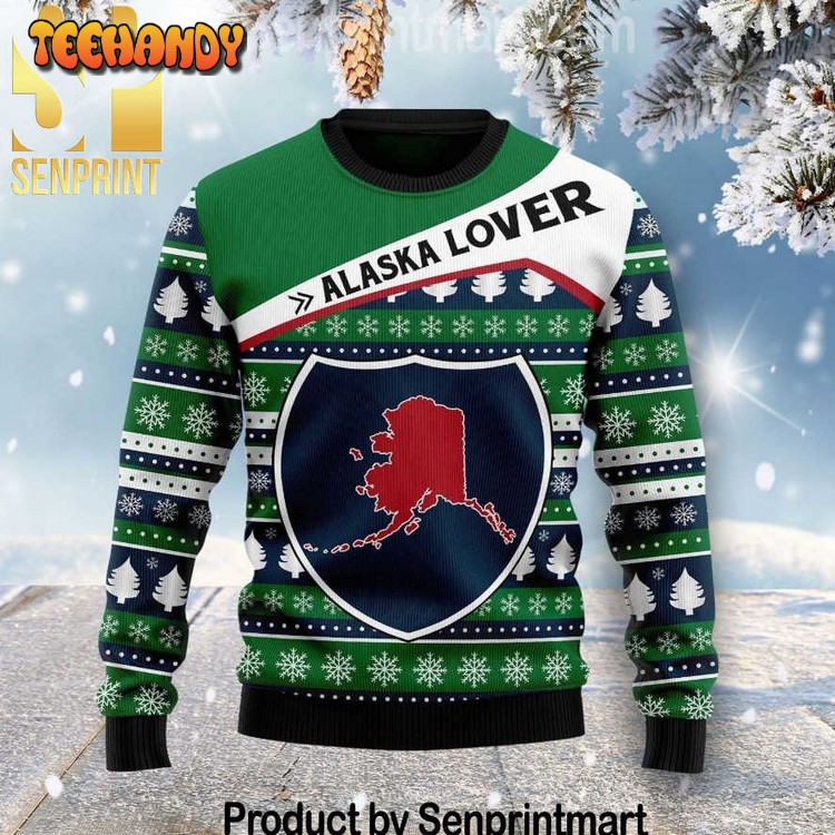 alaska lover full printing ugly xmas sweater 5557n