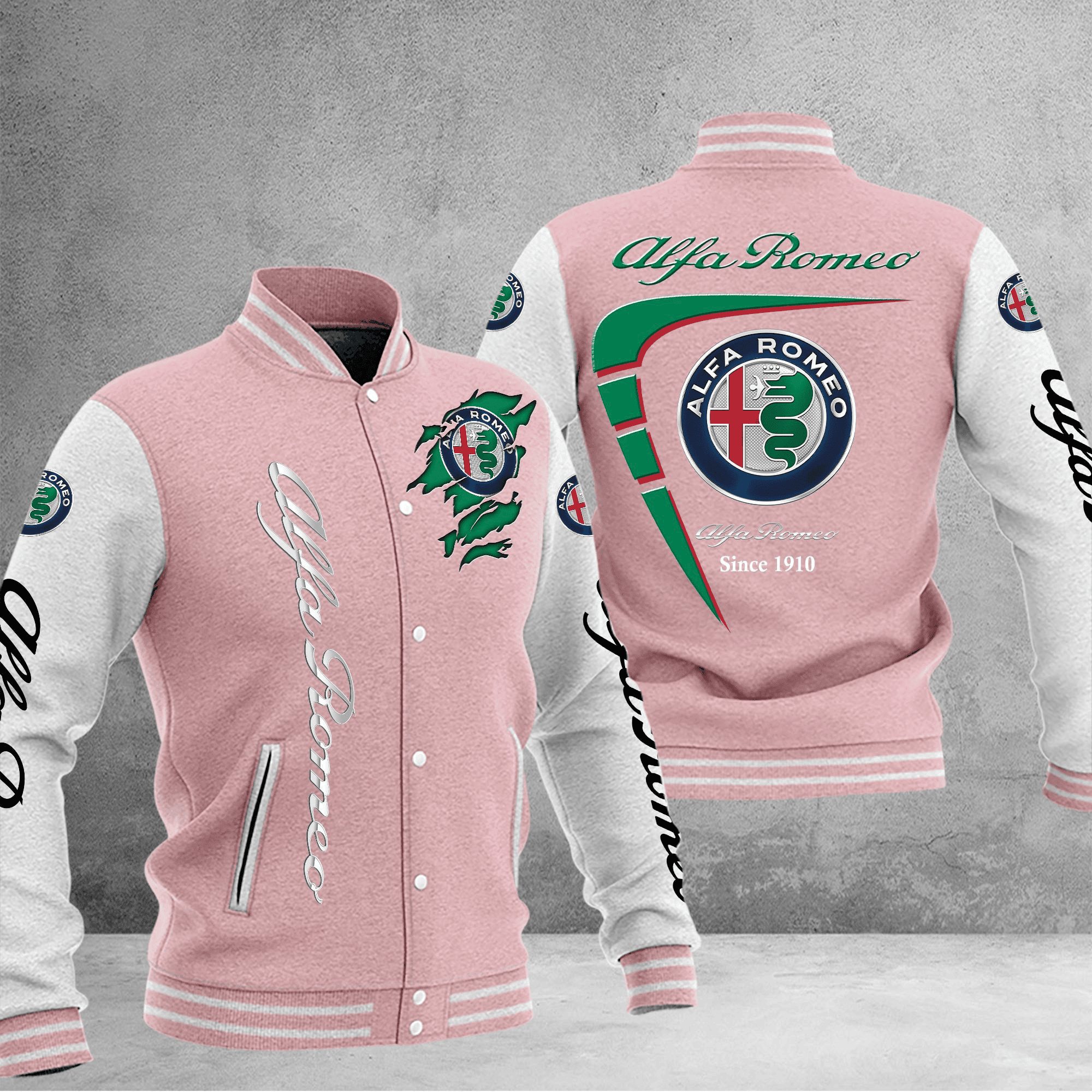 alfa romeo baseball varsity jacket baseball jacket all over print z3yxw