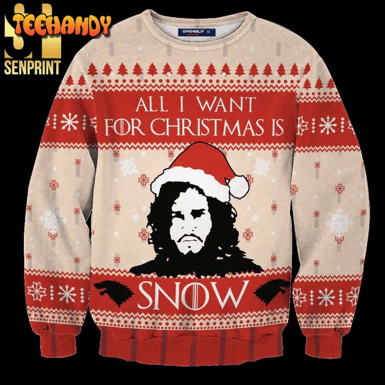 all i want for christmas is jon snow game of thrones sweater 5pfje