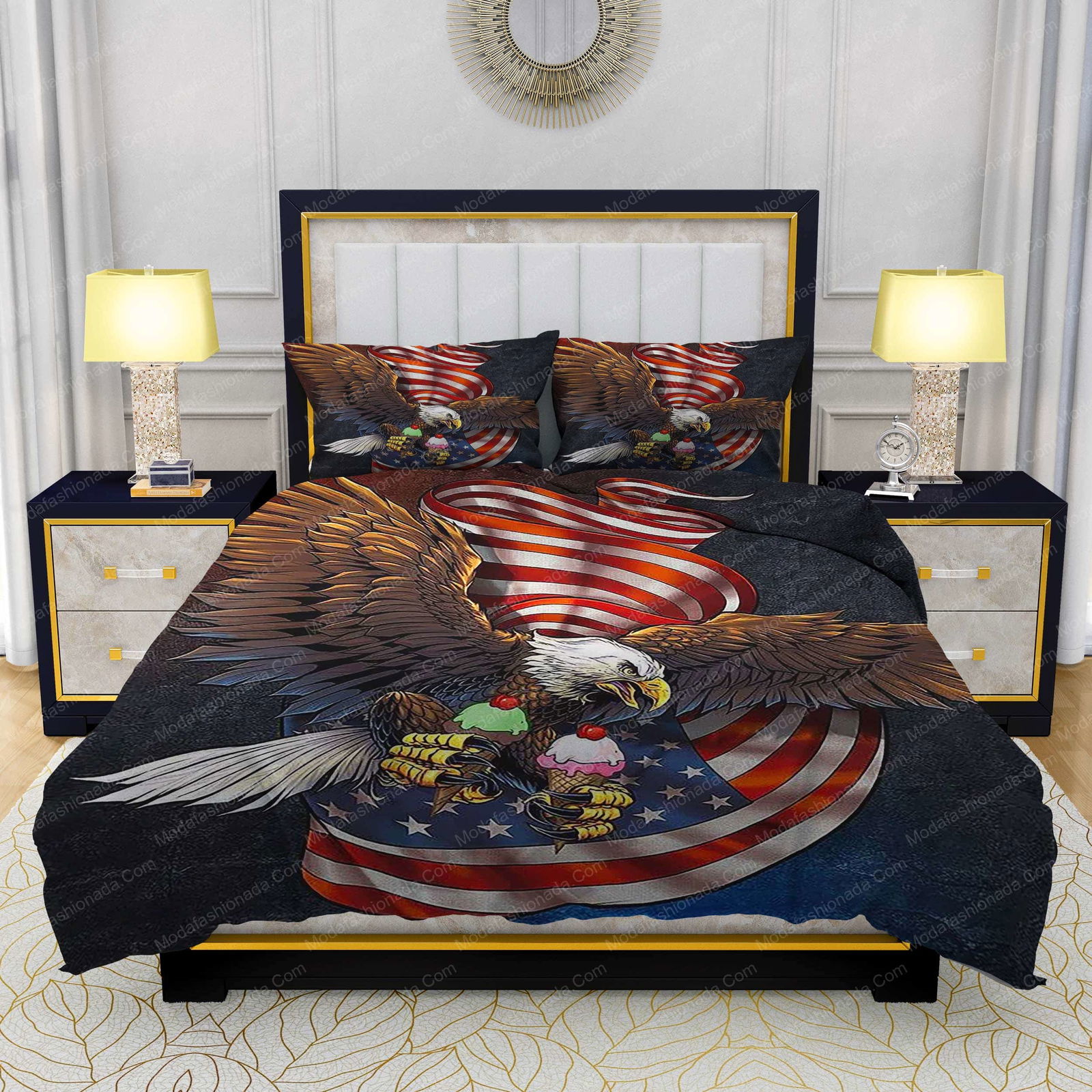 american flag eagle patriot bedding sets 1