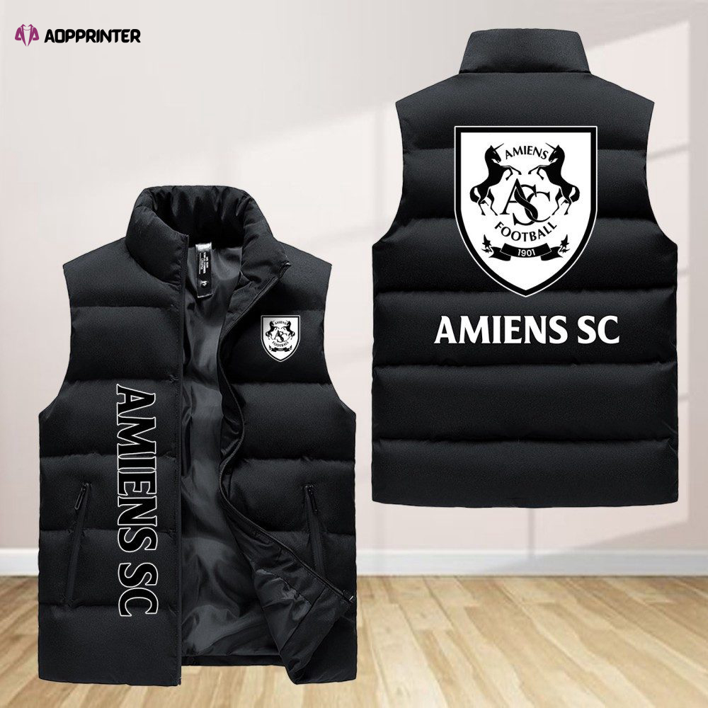 amiens sleeveless puffer jacket custom for fans spj0329