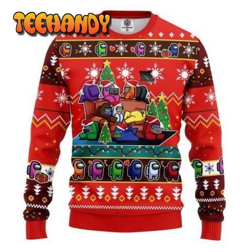 among us for unisex ugly christmas sweater all over print sweatshirt of9pd