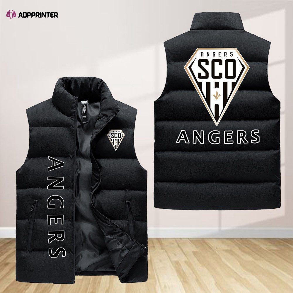 angers sco sleeveless puffer jacket custom for fans spj0321