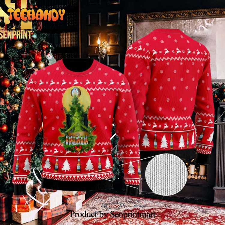 angry orchard grinch snow christmas wool knitted 3d sweater pj7u3