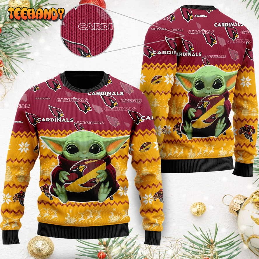 arizona cardinals baby yoda shirt for american football fans ugly sweater 43d5a