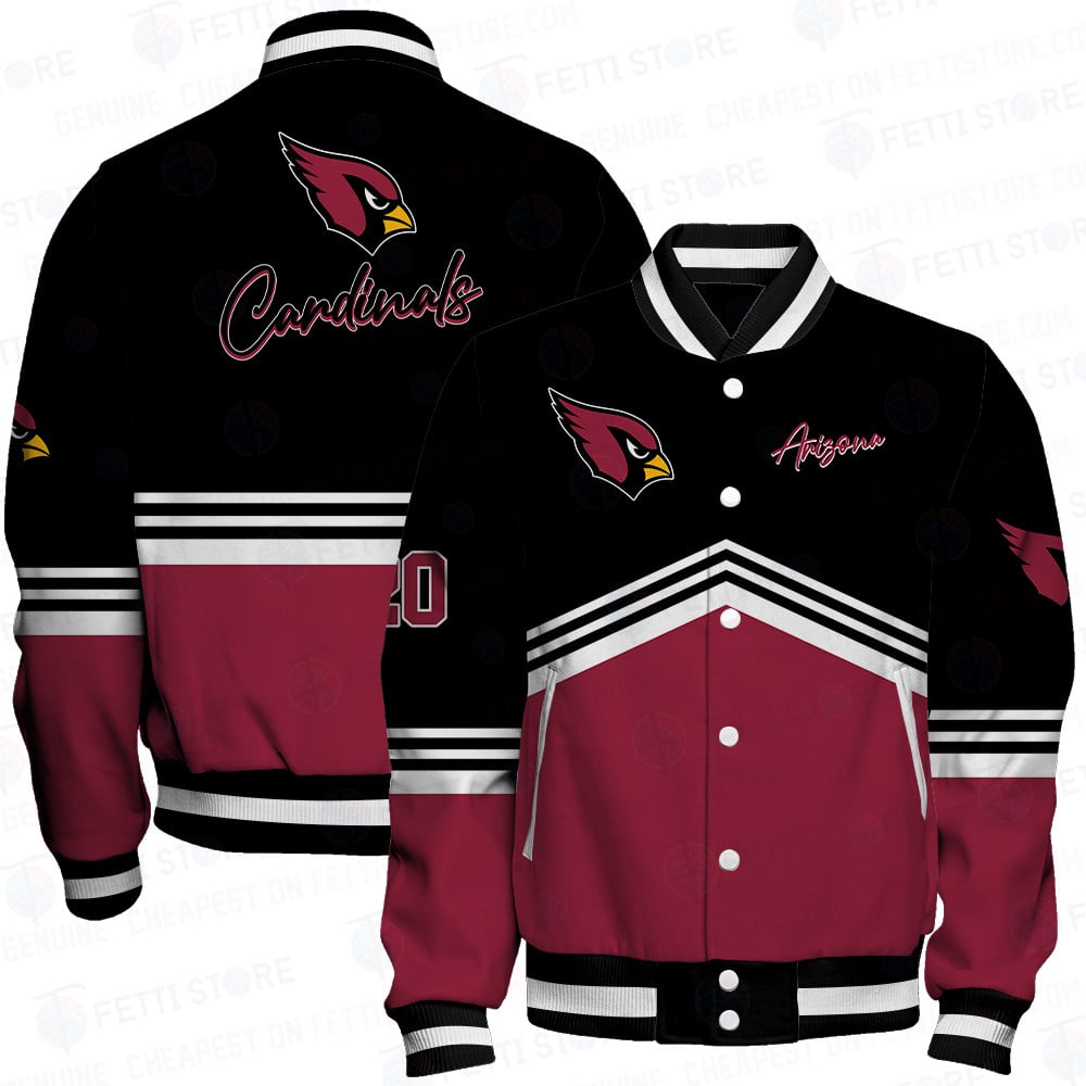 arizona cardinals baseball varsity jacket baseball jacket all over print wf hz2vx