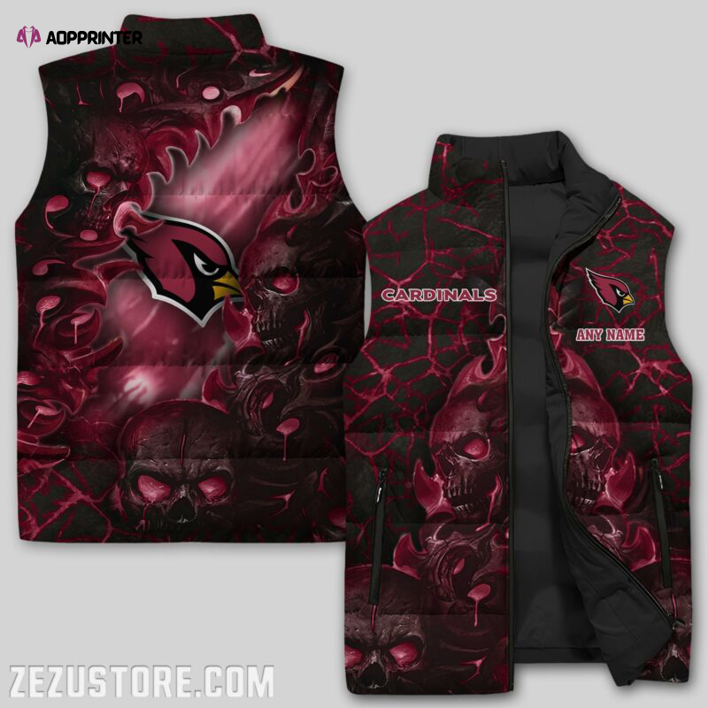 arizona cardinals nfl sleeveless puffer jacket custom for fans gifts 12