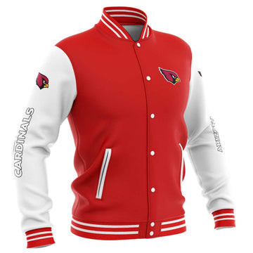 arizona cardinals nfl team logo and name 3d print baseball varsity jacket baseball jacket all over print b3a1i