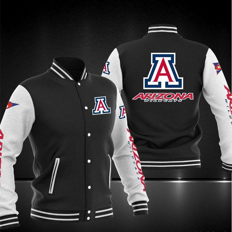 arizona wildcats ncaa baseball varsity jacket baseball jacket all over print rawky