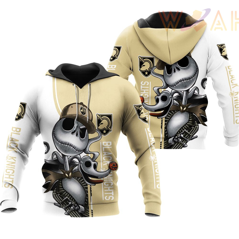 army black knights jack skellington and zero 3d hoodie