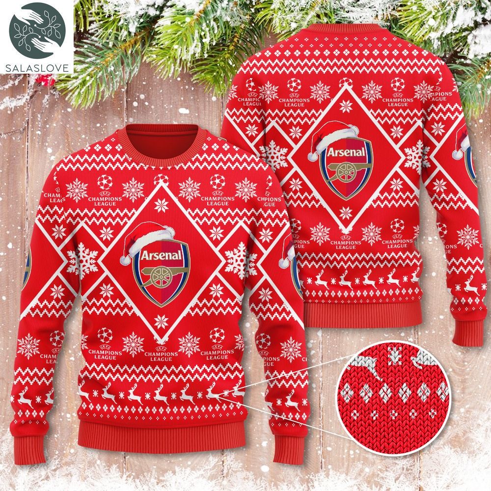 arsenal 3d ugly sweater for soccer lover td180904 1 m4zo8j