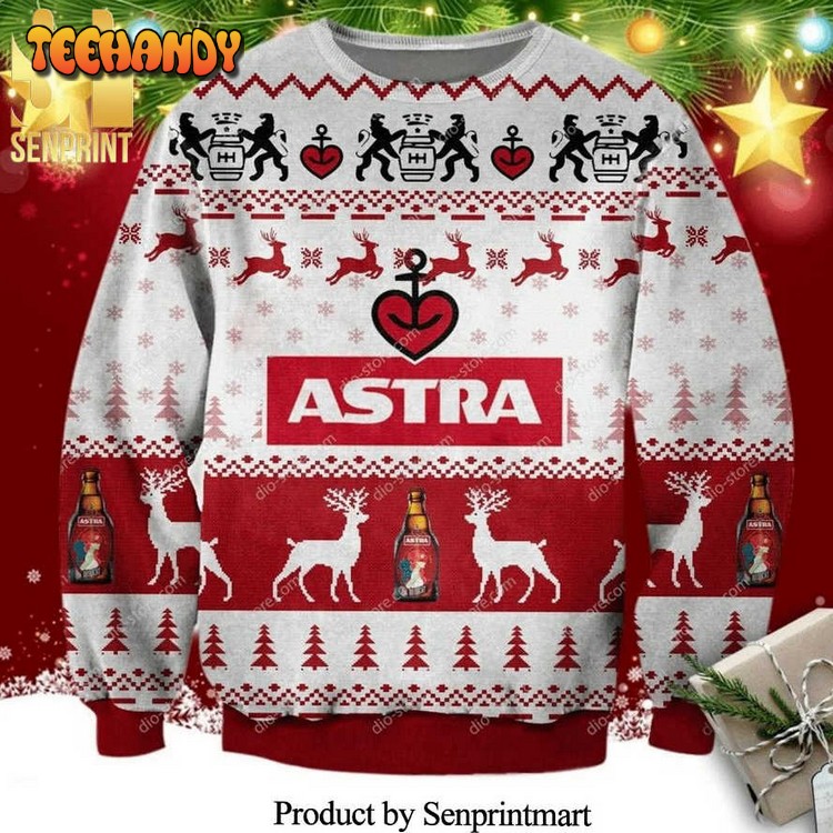 astra beer knitted ugly christmas sweater agudh