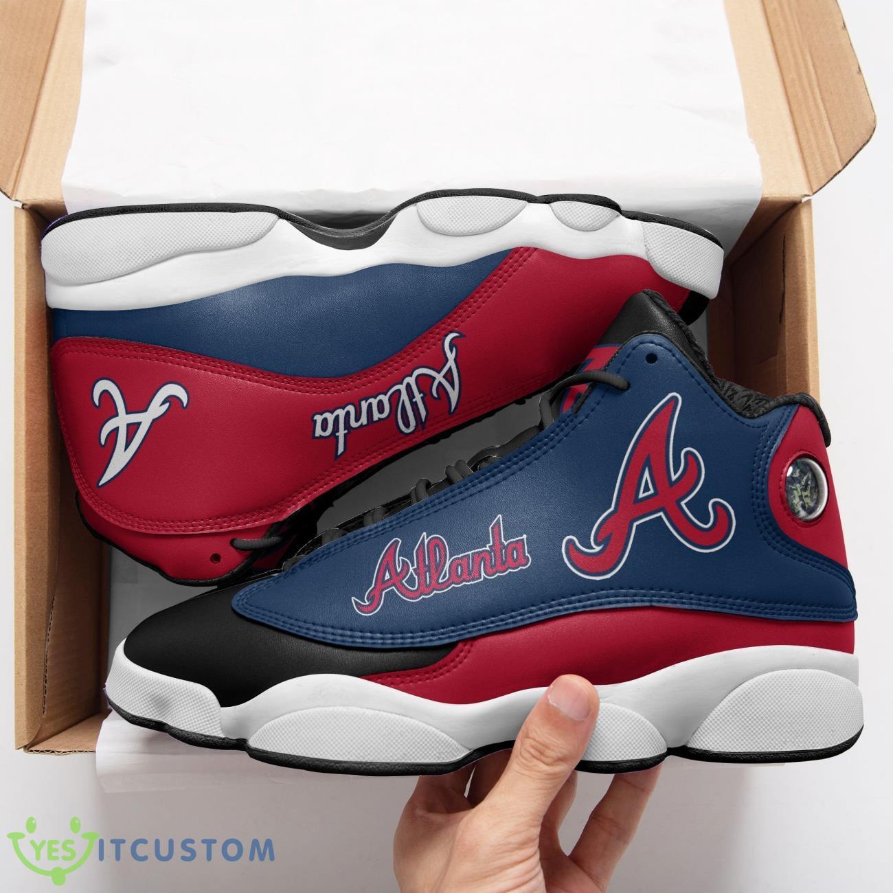 atlanta braves air jordan 13 sneakers sport running shoes for men and women