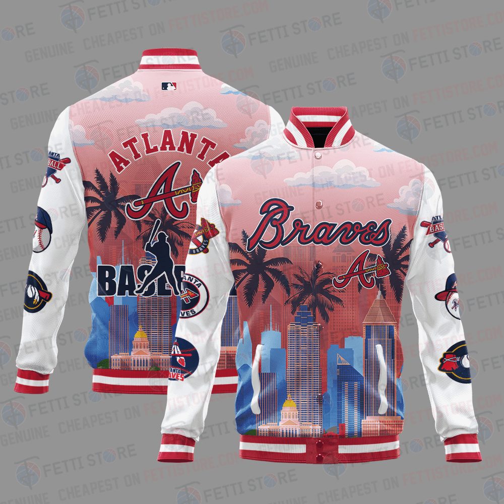 atlanta braves mlb baseball varsity jacket baseball jacket all over print stm milh5