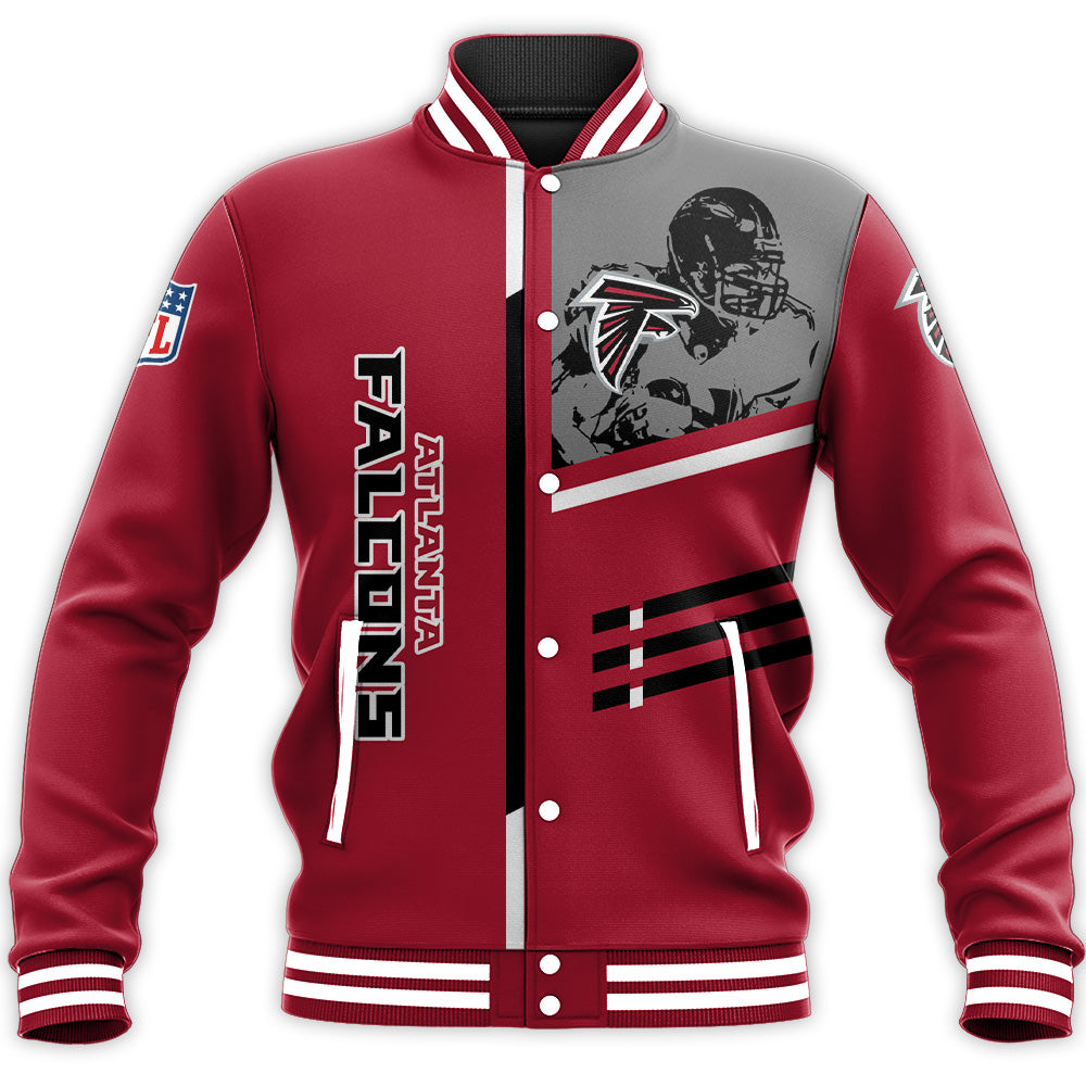 atlanta falcons baseball jacket button up zipper hooded all over print personalized football for fan nfl 0b4oz