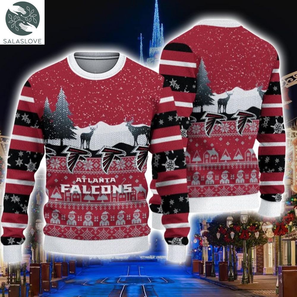 atlanta falcons christmas reindeers pattern sweater ht230902 1 at9gvn