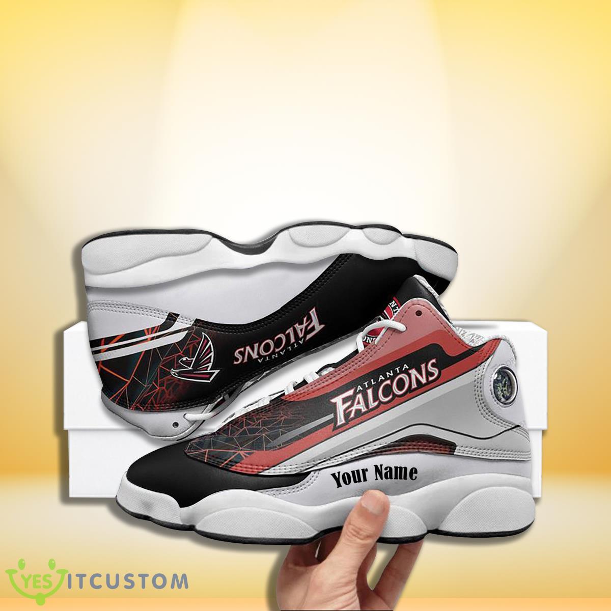 atlanta falcons football team custom name air jordan 13 sneakers gift for fans