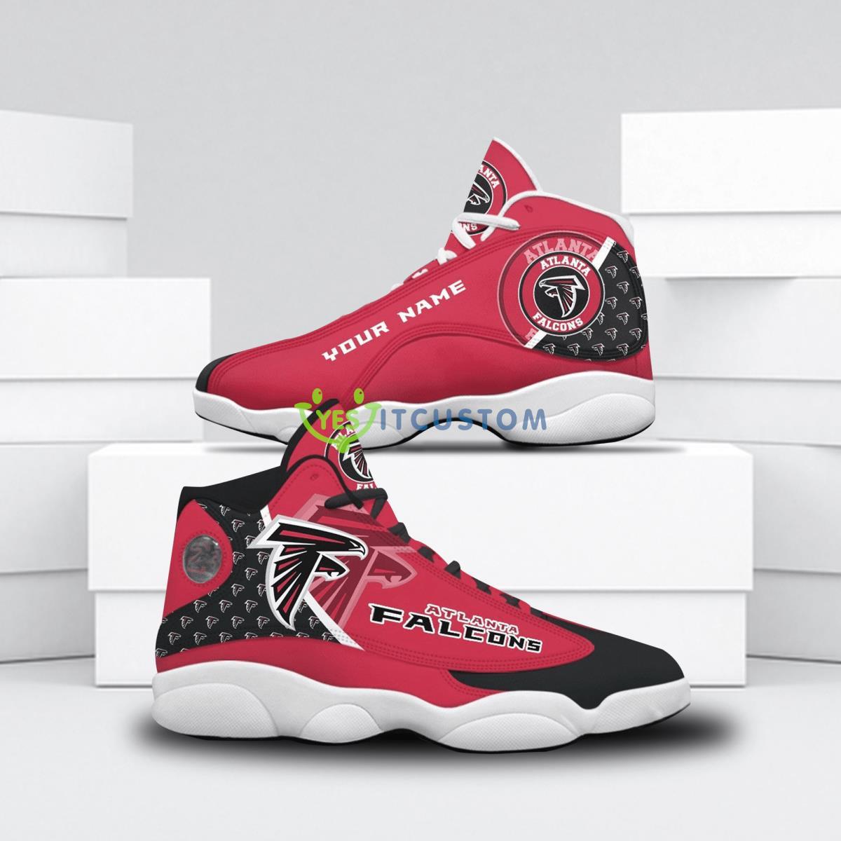 atlanta falcons football team style custom name air jordan 13 shoes