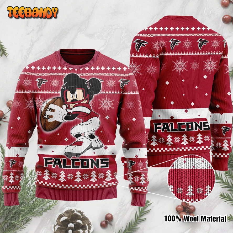 atlanta falcons mickey mouse funny ugly christmas sweater ugly sweater espf0