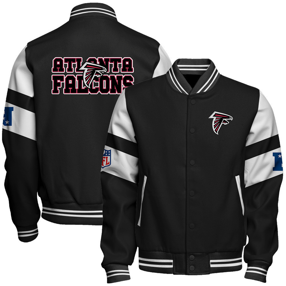 atlanta falcons nfl 2024 national football conference unisex baseball varsity jacket baseball jacket all over print v11 6qqoa