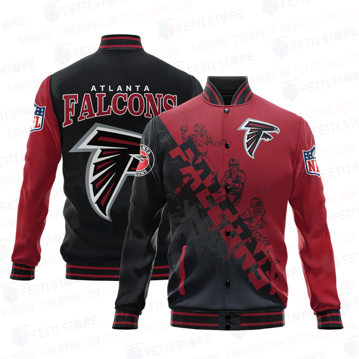 atlanta falcons nfl baseball varsity jacket baseball jacket all over print shdl wu4pm