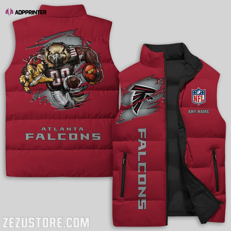 atlanta falcons nfl sleeveless puffer jacket custom for fans gifts 15