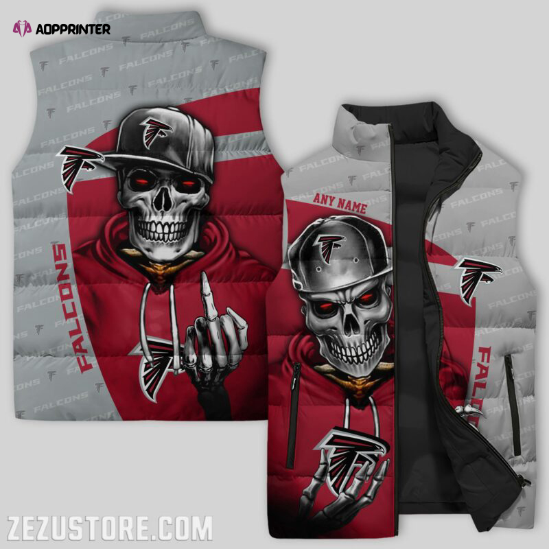 atlanta falcons nfl sleeveless puffer jacket custom for fans gifts 18