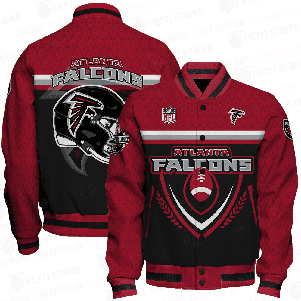 atlanta falcons traditional football pattern baseball varsity jacket baseball jacket all over print ni5fp