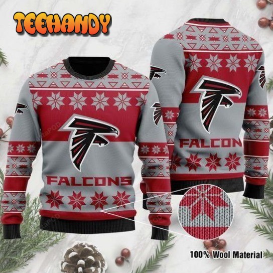 atlanta falcons ugly christmas sweater all over print sweatshirt ugly sweater f2x98