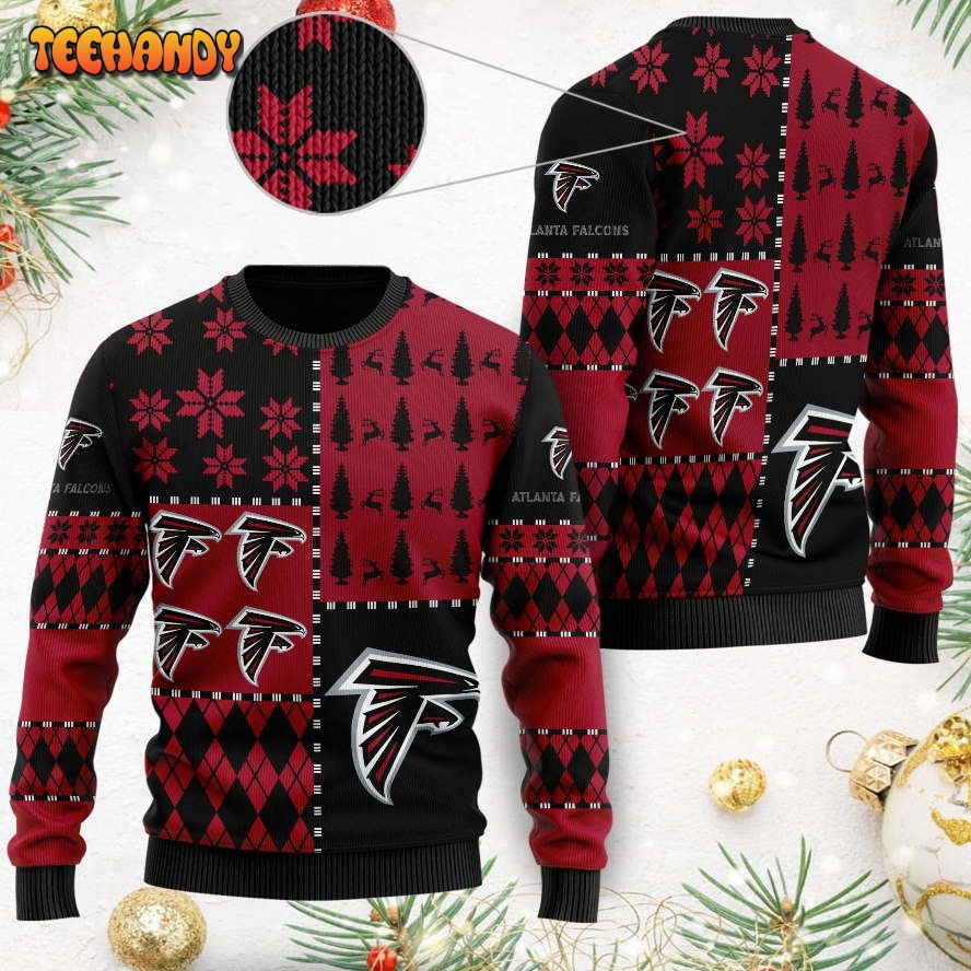 atlanta falcons ugly christmas sweaters best christmas gift for falcons fans ctx9y