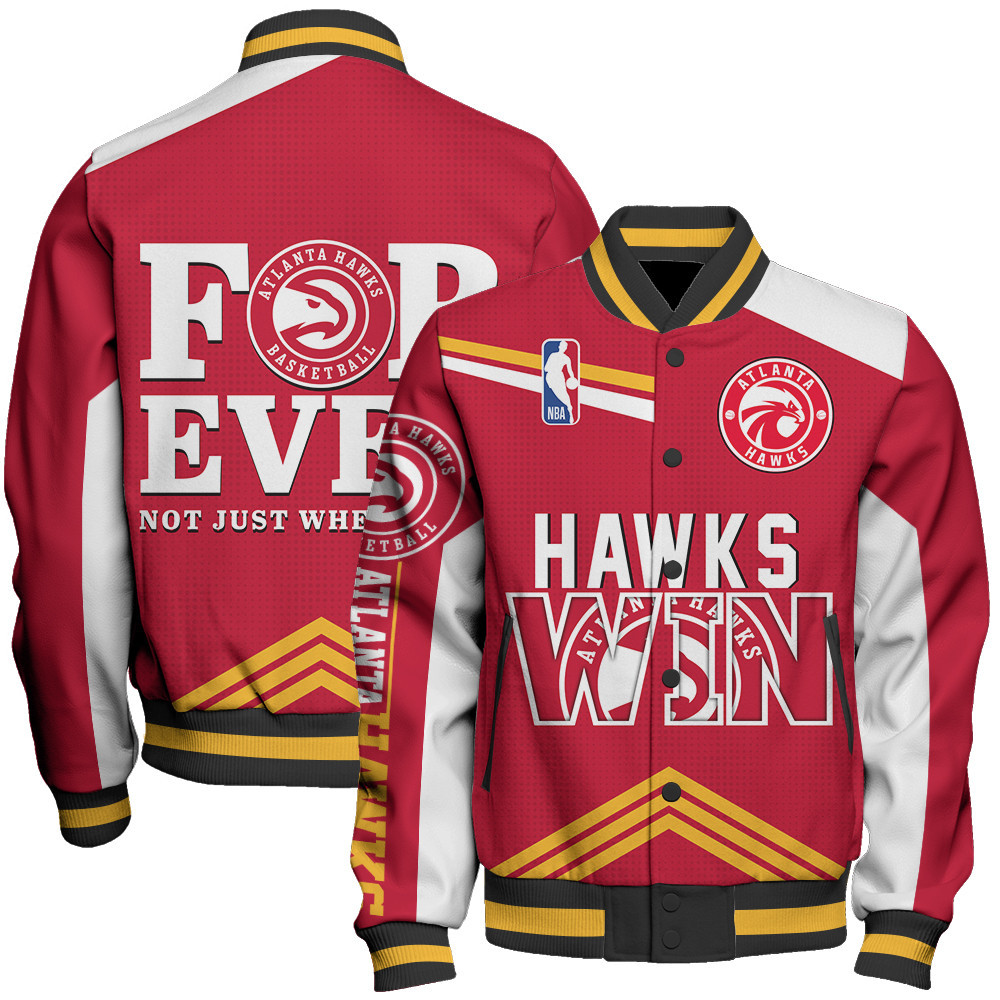 atlanta hawks nba baseball varsity jacket baseball jacket all over print stm v15 5ibdi