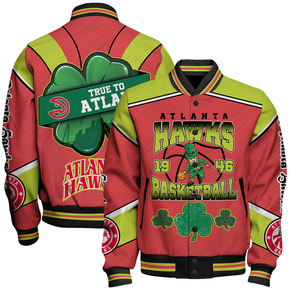 atlanta hawks nba baseball varsity jacket baseball jacket all over print stm v20 esaot