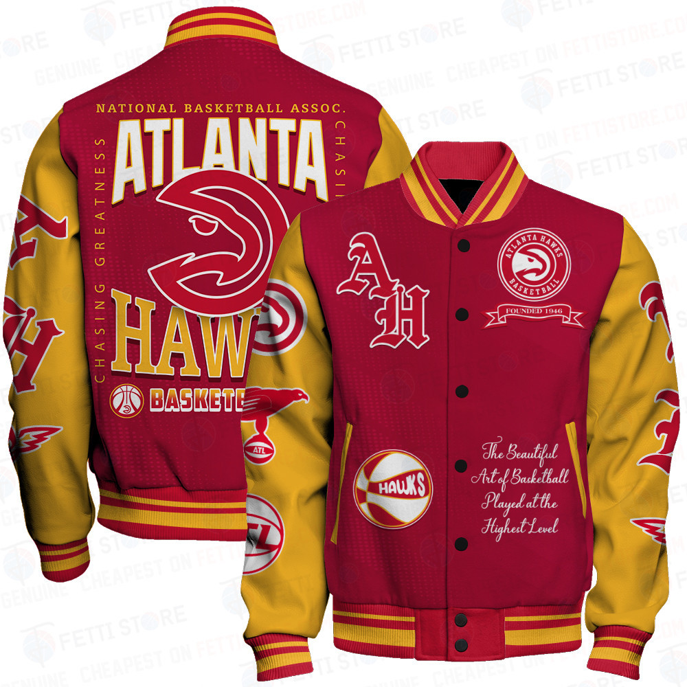 atlanta hawks nba print baseball varsity jacket baseball jacket all over print sfat v25 lopvr