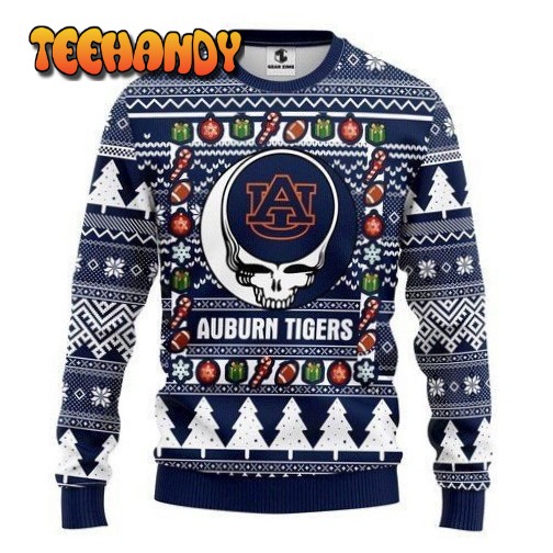 auburn tigers grateful dead ugly christmas sweater all over print sweatshirt 2yd7z