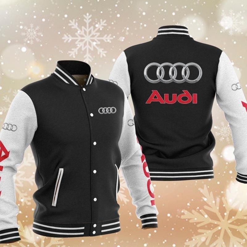 audi brand logo baseball varsity jacket baseball jacket all over print g7f4g