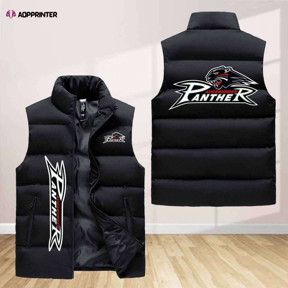 augsburger panther sleeveless puffer jacket custom for fans gifts