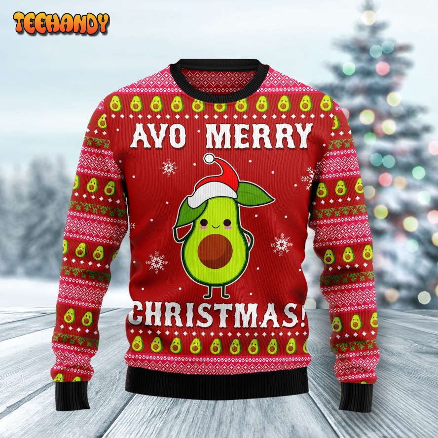 avo merry christmas ugly christmas sweater all over print sweatshirt 05q0c