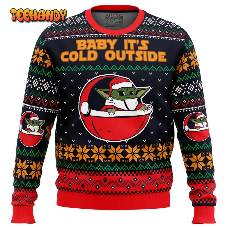 baby its cold outside star wars ugly christmas sweater 5txs2