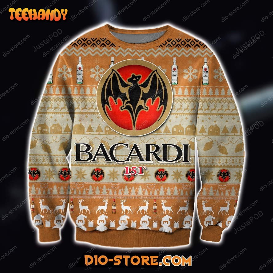 bacardi wine knitting pattern for unisex ugly christmas sweater okfsf