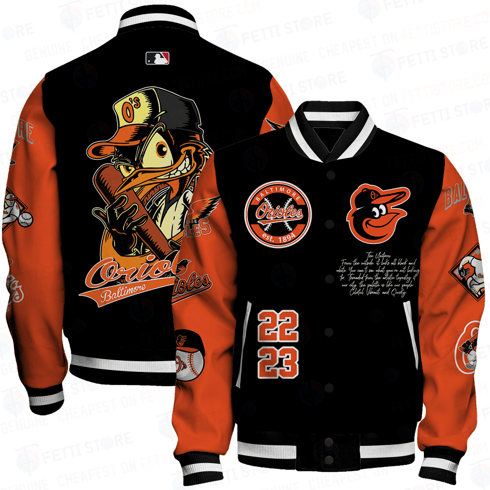 baltimore orioles mlb 2023 baseball varsity jacket baseball jacket all over print umrgc